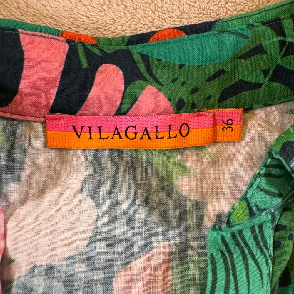 Vilagallo Jungle Print Shift Dress Tropical Safari Resort Vacation SZ EU 36/US 4 - Picture 9 of 16